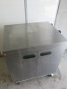 Parry Stainless Steel 2 Door Mobile Heated Cupboard, Model 1888, S/N 140001086, YOM 06/21, Size H93 x W85 x D62cm. Comes with Instruction Manual. Appears unused. - 2