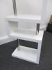 Dwell White Gloss Freestanding Contour Slim Shelving Bookcase. Size H165cm x W60 x D35cm - 3