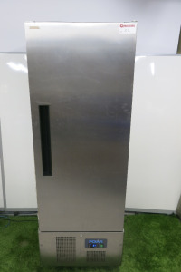 Polar Upright Stainless Steel Fridge, Model G590-02, S/N 20098412.Size H193 x W70 x D70cm.