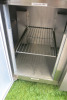 Foster 3 Door Stainless Steel Counter Fridge, Model XR3H, S/N E5379652. Size H85 x W178 x D70cm. Note: missing display facia. - 3