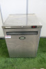 Foster Stainless Steel Under Counter Fridge, Model HR150-A, S/N E5386120. Size H80 x W60 x D65cm.