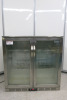 Polar 2 Door Glass Bottle Cooler, Model GL008-05, S/N CK200200057, Size H90 x W90 x D50cm.