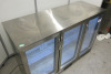 Sterling Pro Triple Glass Door Bottle Cooler, Model SPNC-STS, Size H90 x W133 x D50cm - 2