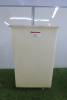 Mobile Plastic Ingredient Bin, Size H70 x W47 x D47cm.