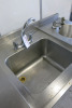 Stainless Steel Large Bowl Sink with Swan Neck Tap & Integrated Smaller Second Basin Sink. Size H90 x W155 x D75cm. - 2
