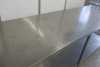 Stainless Steel Prep Table with Shelf Under. Size H90 x W260 x D70cm. - 2