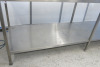 Stainless Steel Prep Table with Shelf Under. Size H90 x W260 x D70cm. - 3
