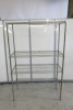 Stainless Steel 4 Shelf Wire Rack, Size H165 x W105 x D45cm.