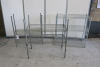 3 x Stainless Steel Part Wire Racks, (As Viewed/Pictured).