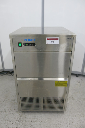 Polar G Series Under Counter Ice Machine, Model GL192-03, S/N 5164962-UK, Size H84 x W50 x D60cm.