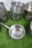 12 x Assorted Sized Sauce Pans. - 3