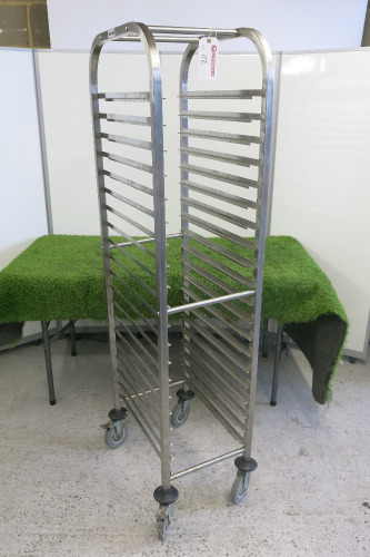 20 x Tier Commercial Stainless Steel Trolley.