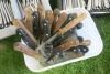 2 x Cutlery Trays Containing a Large Quantity of Studio William Knives, Forks & Spoons & 39 x Wooden Handle Serrated Knives. - 3