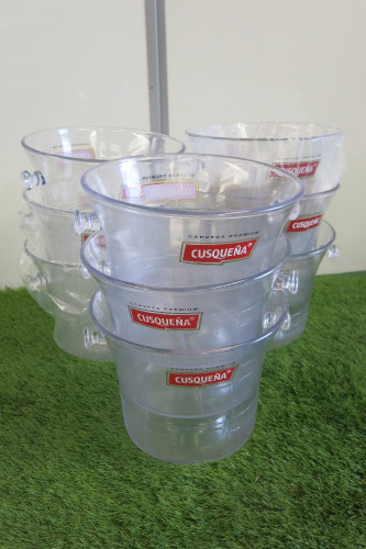 9 x Cusquena Plastic Beer Buckets.