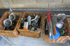 Large Quantity of Bar Accessories to Include: Serving Trays, Ice Scoops, Bar Tidy's, Cocktail Shakers, Rubber Mats, Metal Drip Trays, Boxes of Cocktail Paper Straws, Sieves, Stoppers, Measures, Stirrers, Tongs, 3 x Bottles of Angostura Bitters, 2 x Funki - 6