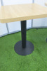 10 x Wooden Top Square Dining/Restaurant Tables on Metal Pedestal Base. Size H75 x W60 x 60cm. - 2