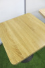 10 x Wooden Top Square Dining/Restaurant Tables on Metal Pedestal Base. Size H75 x W60 x 60cm. - 3