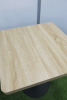 10 x Wooden Top Square Dining/Restaurant Tables on Metal Pedestal Base. Size H75 x W60 x 60cm. - 4