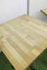 5 x Wooden Top Dining Table with Metal Base, Size H75 x W60 x D60cm. - 2