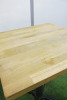 5 x Wooden Top Dining Table with Metal Base, Size H75 x W60 x D60cm. - 3