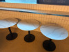 11 x Marble Effect Wooden Top Round Dining Tables on Heavy Metal Base. Size H75 x Dia 80cm. - 3