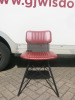 12 x Dining Chairs on Metal Frames & Upholstered in Pleated Maroon Faux Leather. - 2