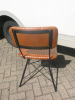 12 x Dining Chairs on Metal Frames & Upholstered in Pleated Brown Faux Leather. - 5
