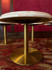 17 x Soho Style Faux Marble Lounge Tables on Brass Style Base to Include: 2 x Oval Twin Base (Size H48 x 120 x 60cm), 2 x Round Medium (Size 48 x Dia80cm) & 13 x Round Small (Size H48 x Dia 60cm). - 5