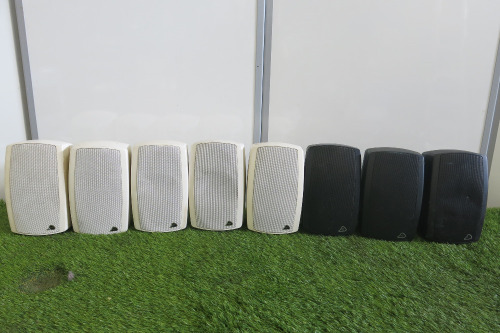 8 x Penton Wall Mounted Speakers to Include: 5 x White & 3 x Black in Various Models, JD 20/T, JD 20/TB, JD 20/TW.