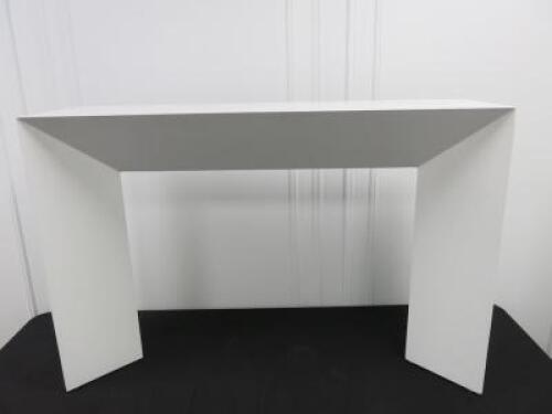 Matt White Console Table. Size H80cm x W120cm x D35cm