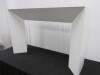 Matt White Console Table. Size H80cm x W120cm x D35cm - 3