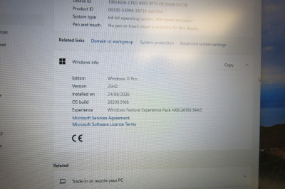 Lenovo 15.5" Laptop, Running Windows 11 Pro, Intel Core i5-10210U CPU @ 1.60GHz, 8GB RAM, 238GB SSD, with Charger.