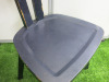 4 x Gervasoni 23, Blue Wooden Dining Chairs. - 2