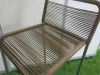 5 x Modern Metal Framed Bar Stool Featuring Looped Cord/Rope Wrapped Seat. - 5