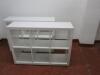 4 x White Gloss Finish Shelf/Display Cabinets to Include: 2 x H165cm x W80cm x D35cm & 2 x H85cm x W118cm x D35 - 7