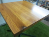 7 x Dining Tables with Heavy Wood Tops & Assorted Metal Pedestal Bases to Include: 5 x Square, Size H75 x W70 x D60 & 2 x Round, Size H90 x Dia 75cm. - 4