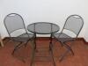 Royal Garden Dark Grey Bistro Set with 2 x Folding Chairs & Folding Table