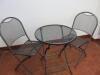 Royal Garden Dark Grey Bistro Set with 2 x Folding Chairs & Folding Table - 2