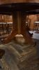 Large Round Wooden Pedestal Dining Table on 4 Way Curved Leg Base, Size H78 x Dia 146cm. - 3