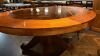 Large Round Wooden Pedestal Dining Table on 4 Way Curved Leg Base, Size H78 x Dia 146cm. - 5
