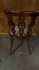 8 x Ercol Fleur de Lys Style Dining Chairs Part Upholstered with Nail Head Trim. - 3
