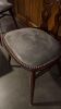 8 x Ercol Fleur de Lys Style Dining Chairs Part Upholstered with Nail Head Trim. - 5