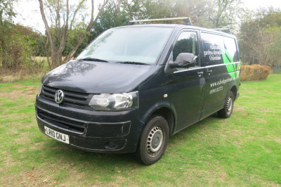 LR10 GNJ: Volkswagen Transporter T28 102TDI Panel Van in Black. Diesel, Manual, 1986cc, Mileage 205,981. MOT Expires 07.10.2026. V5 & 1 Key. 2 Former Keepers.