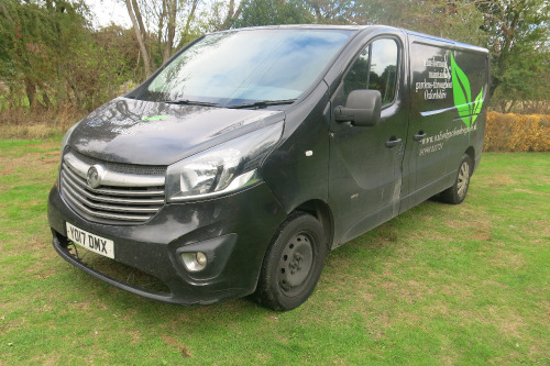 YO17 DMX: Vauxhall Vivaro 2900 Sportive CDTI Panel Van in Black. Diesel, Manual, 1598cc, Mileage 153,030. MOT Expires 02.06.2027. V5 & 1 Key. 2 Former Keepers. NOTE: contents of rear not included.