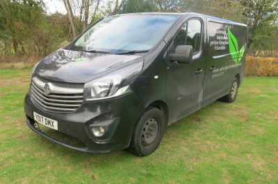 YO17 DMX: Vauxhall Vivaro 2900 Sportive CDTI Panel Van in Black. Diesel, Manual, 1598cc, Mileage 153,030. MOT Expires 02.06.2027. V5 & 1 Key. 2 Former Keepers. NOTE: contents of rear not included.