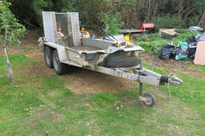 Ifor Williams 2250kg Twin Wheel Bevertail Plant Trailer. Type GH94BT-DR.
