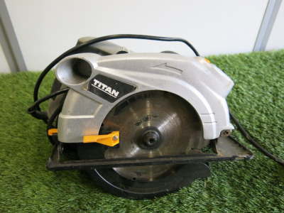 Titan TTB911CSW Corded Electric Circular Saw.