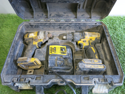 DeWalt Carry Case to Include: 1 x DeWalt DCD776 & 1 x DeWalt DCD778, with 1 x Battery & 1 x Charger.