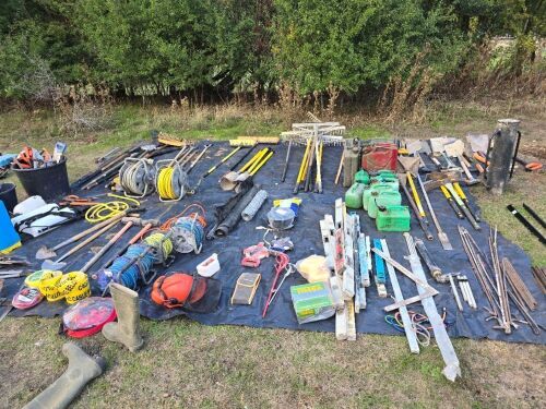Large Assortment of Ground Working & Landscape Tools to Include....