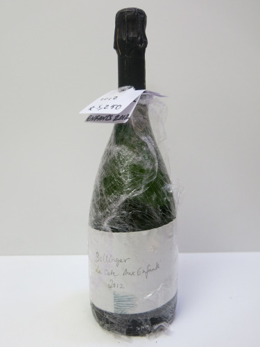 Bollinger La Caf&eacute; Aux Enfants Champagne, 2012, 750ml.